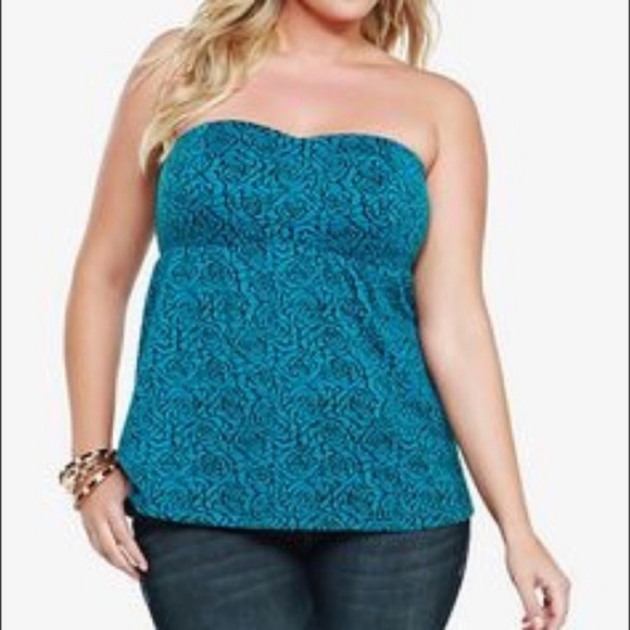 Torrid Size 3 Sleeveless Babydoll Top Teal Blue - Picture 4 of 16